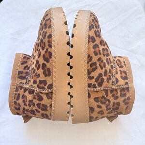 Mudd Kids Leopard Print Faux Fur Lined Ankle Boots‎ Brown Cheetah Size 9 Toddler